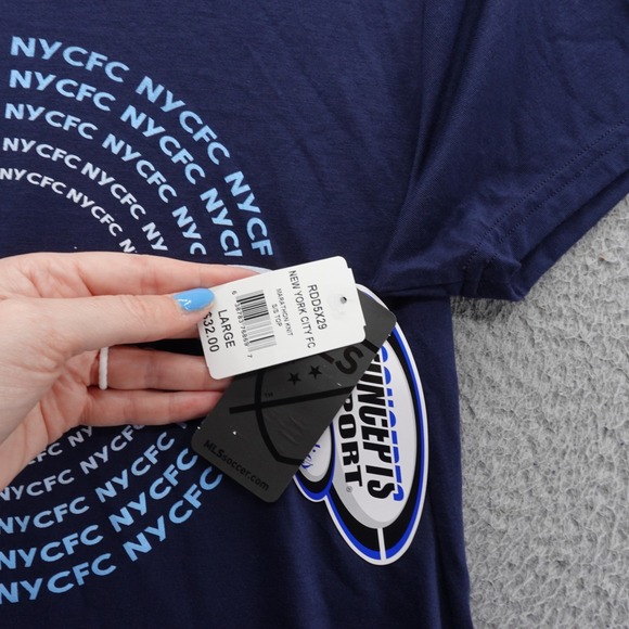 Concepts Sport NYCFC Womens TShirt‎ Large Blue New York City FC Soccer Tee NWT - Picture 6 of 13
